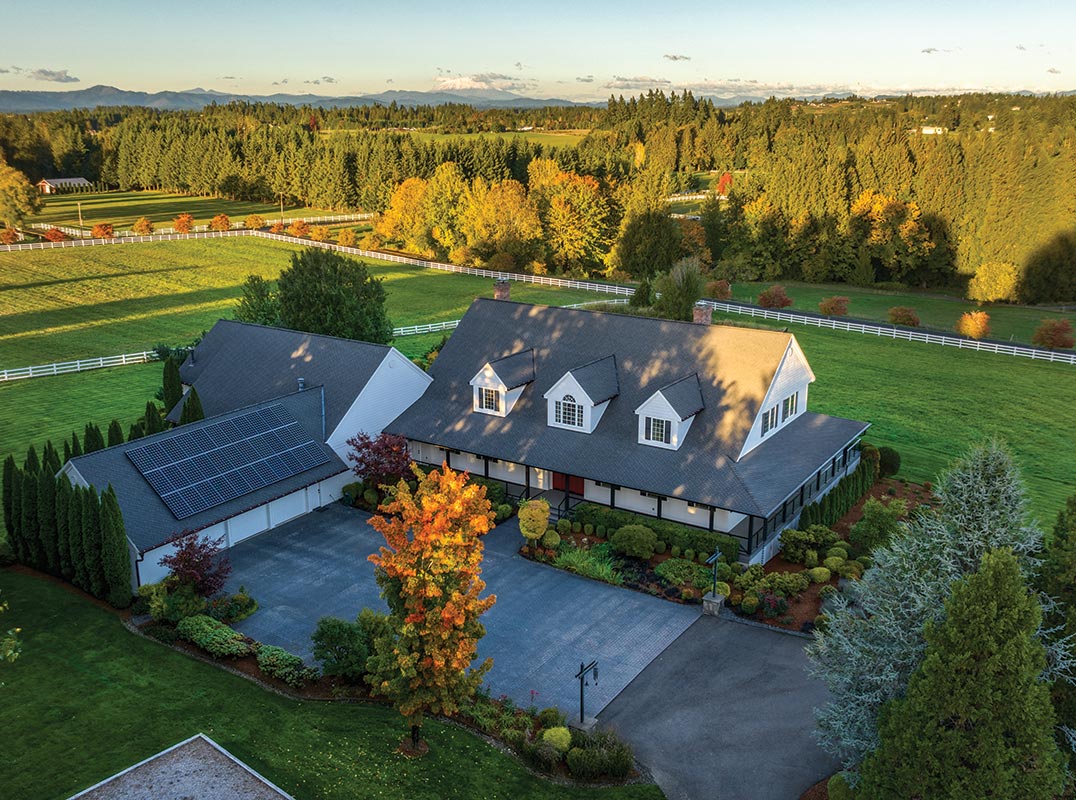 Green Contemporary Farmhouse Estate