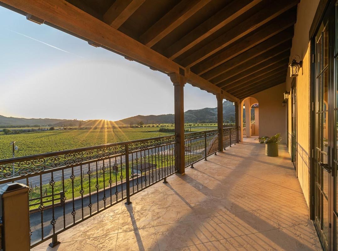 Amazing Panoramic Views of Sterling Winery and Castello di Amorosa! 