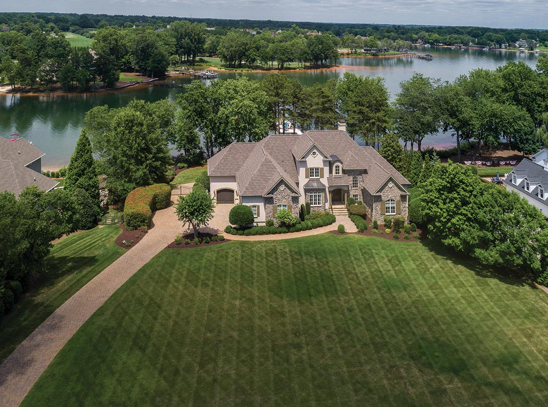 The Carolina Dream nestled on the shores of Lake Norman