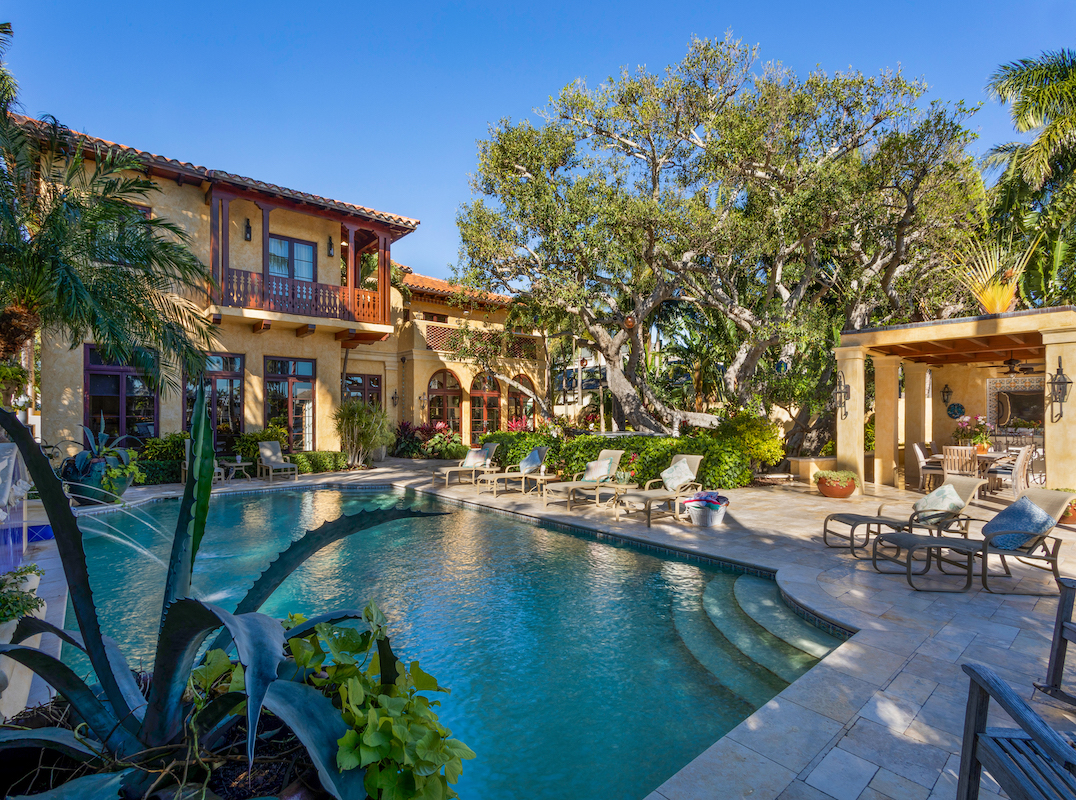Gated Spanish Colonial Intracoastal Estate