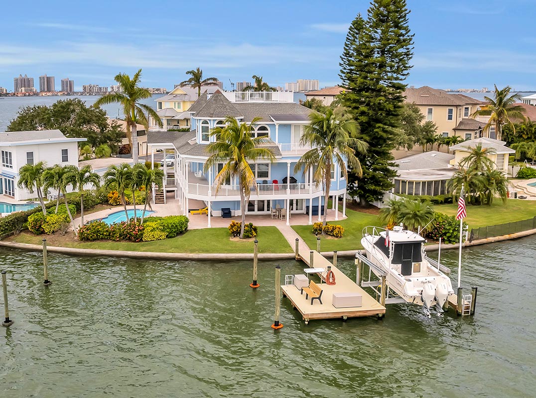 Panoramic Water Views From This Timeless, Waterfront Oasis. 