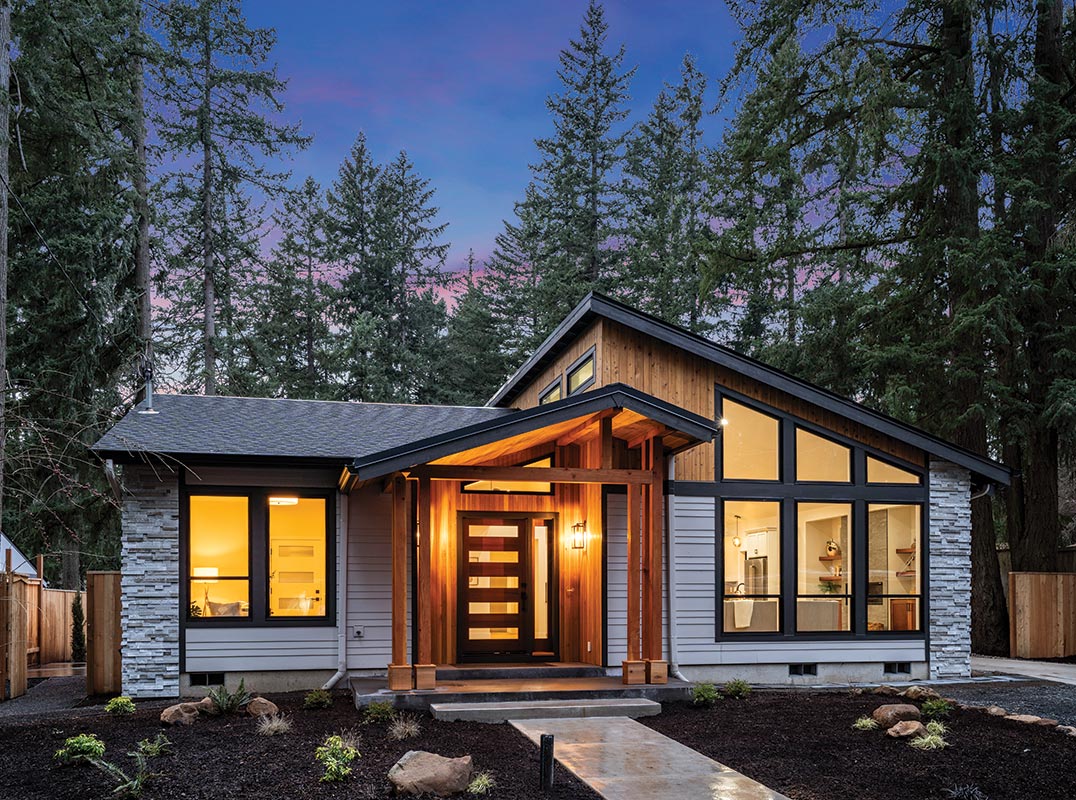 Modern One Level Craftsman with a Guest Home
