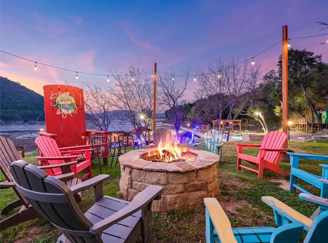Sprawling Waterfront Property on Lake Travis with Island-style Amenities