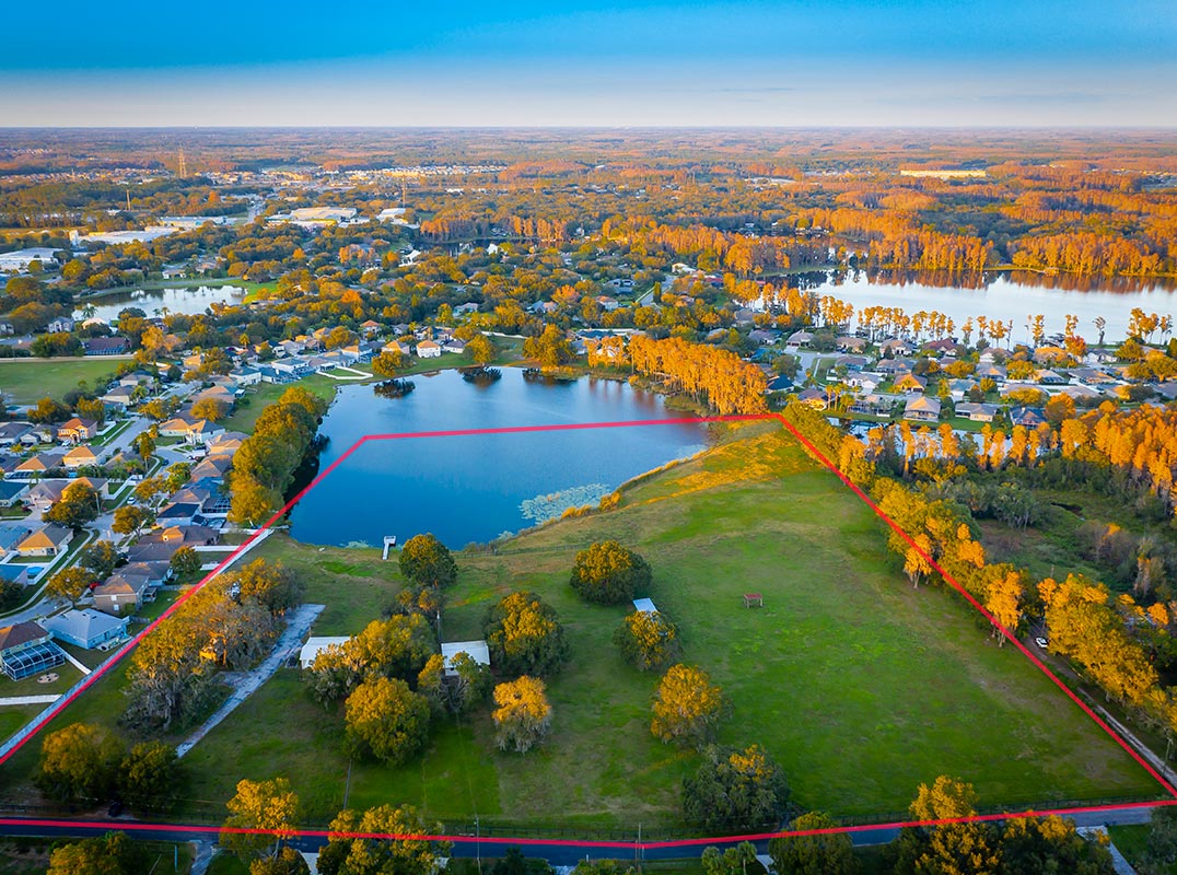 Within A Bygone Olde Floridian Aesthetic Lies this Remarkable 17 Acre Parcel within The Pastoral & Bucolic Odessa…