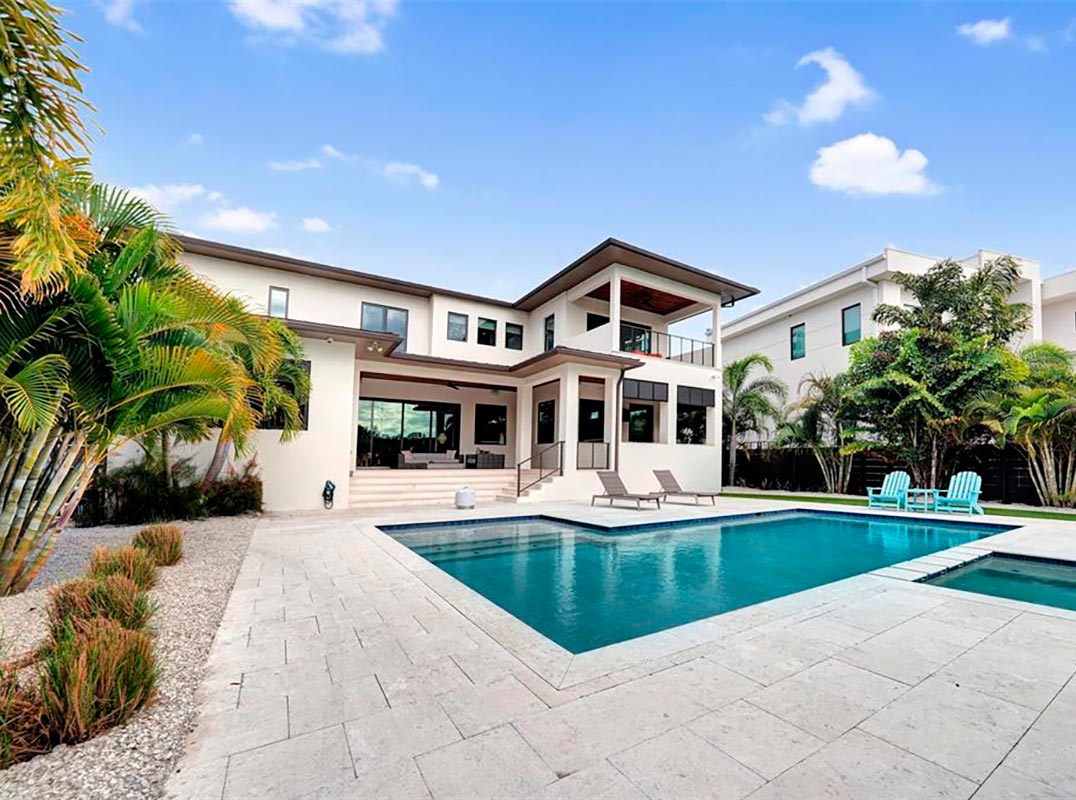 Custom-Built Waterfront Home On Deep Canal In Sunset Park!