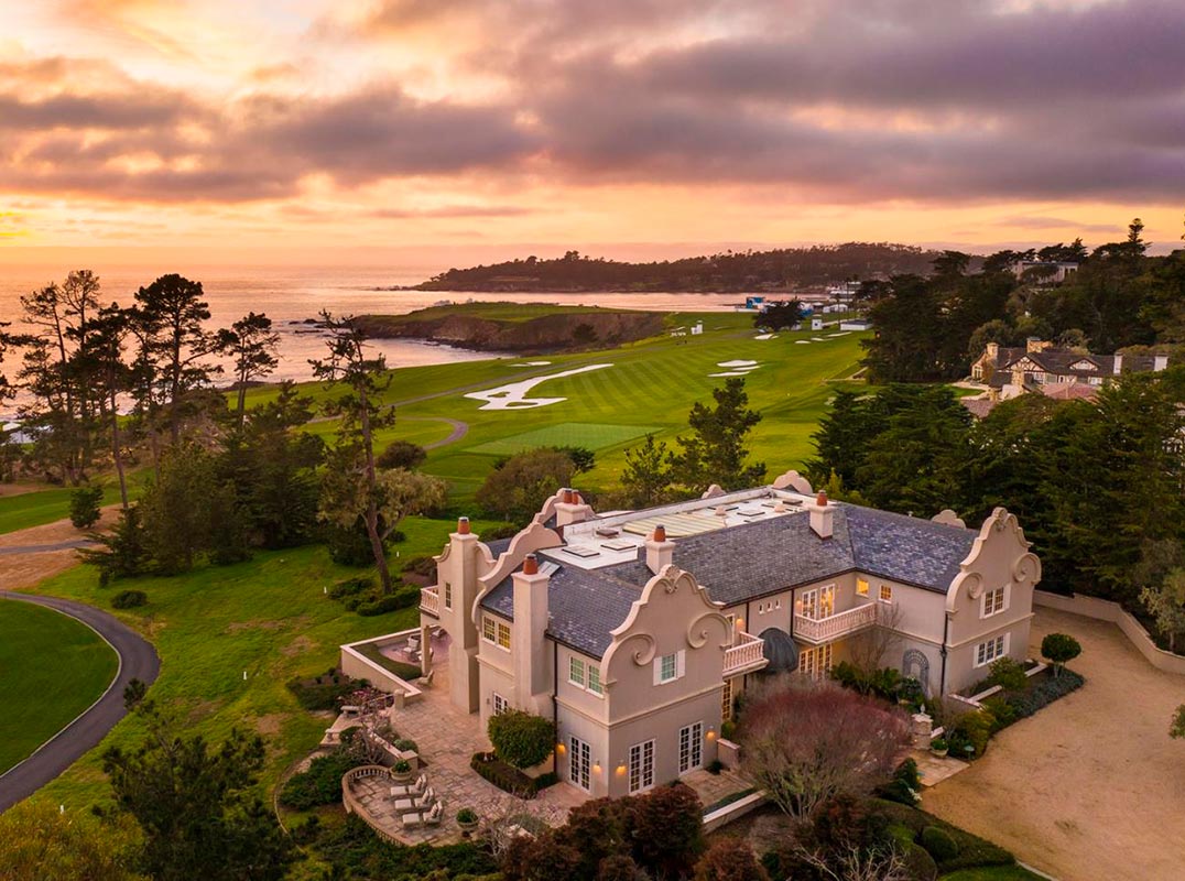 Positioned on the 12th green of renowned Pebble Beach Golf Links, The Estate on 12