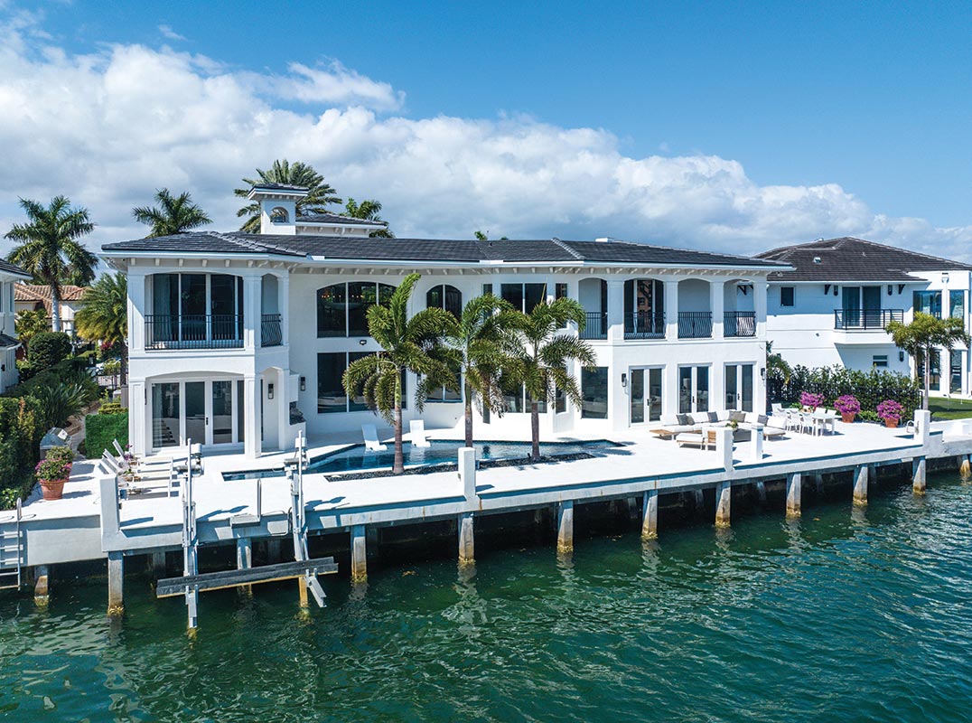 Nestled on a Prime Waterfront Location in Boca Raton