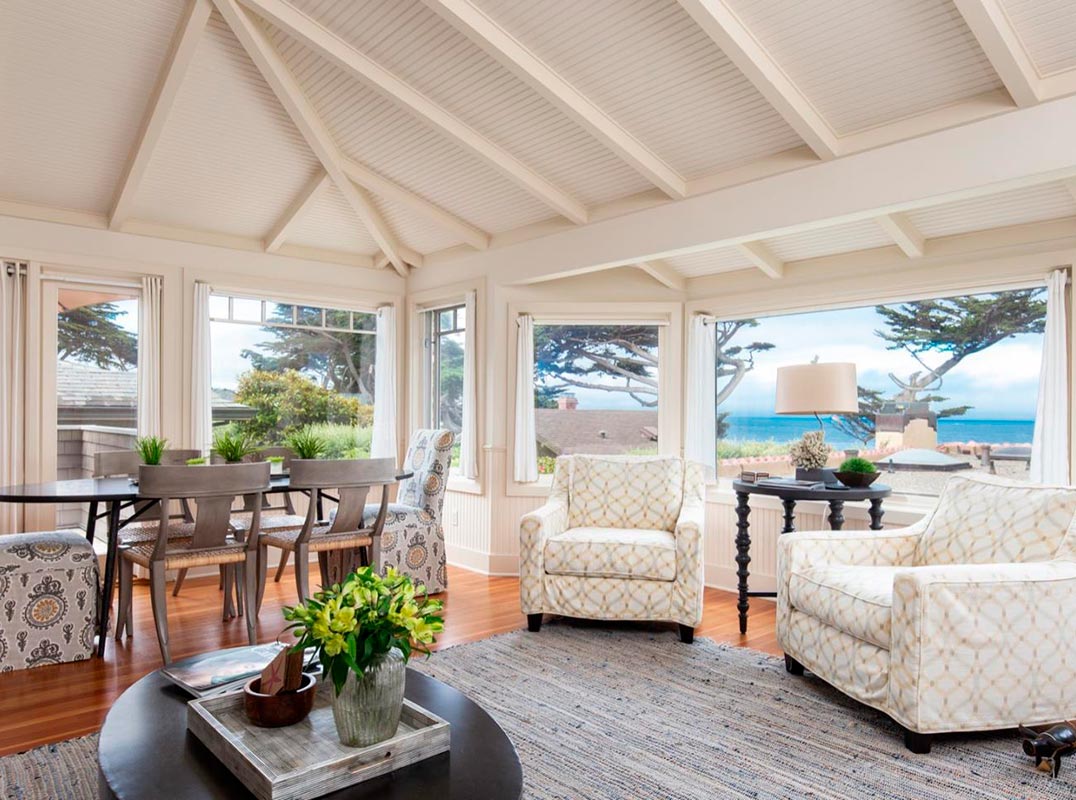 One block above the famed Scenic Drive and Carmel Beach