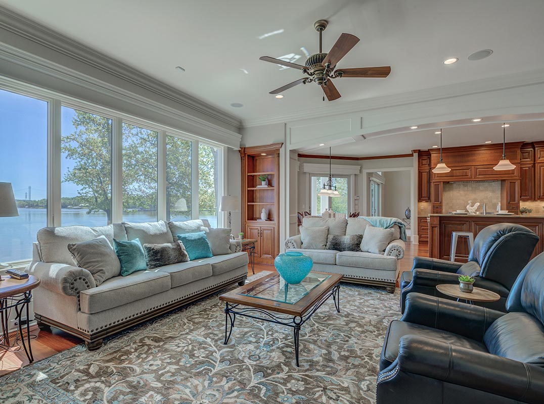 Lakefront Estate with 600' of Waterfront + Expansive Channel Views