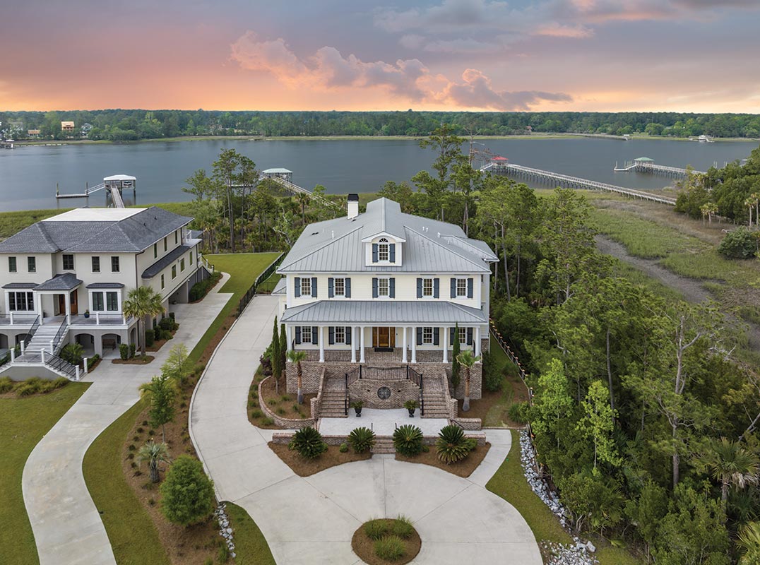 Custom Home with Deepwater Dock on the Wando River