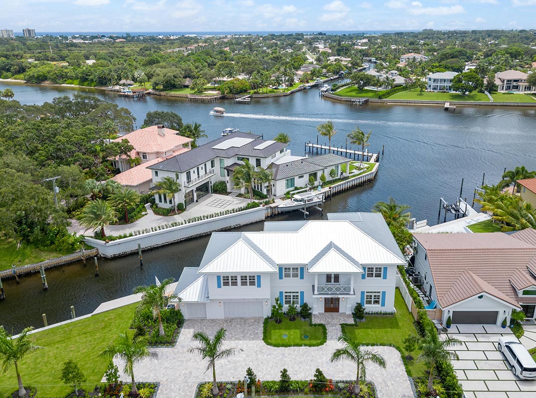 New Construction Waterfront Home in Palm Beach Gardens