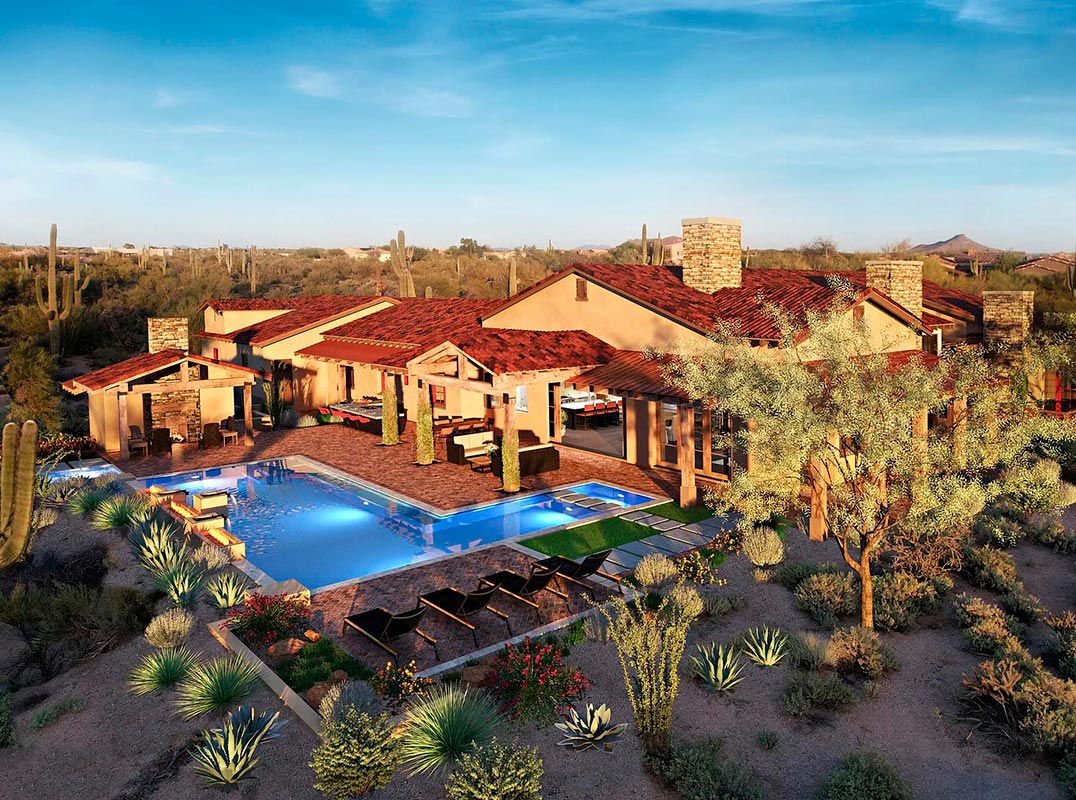 Hacienda Style 'Palo Blanco' Ranch 