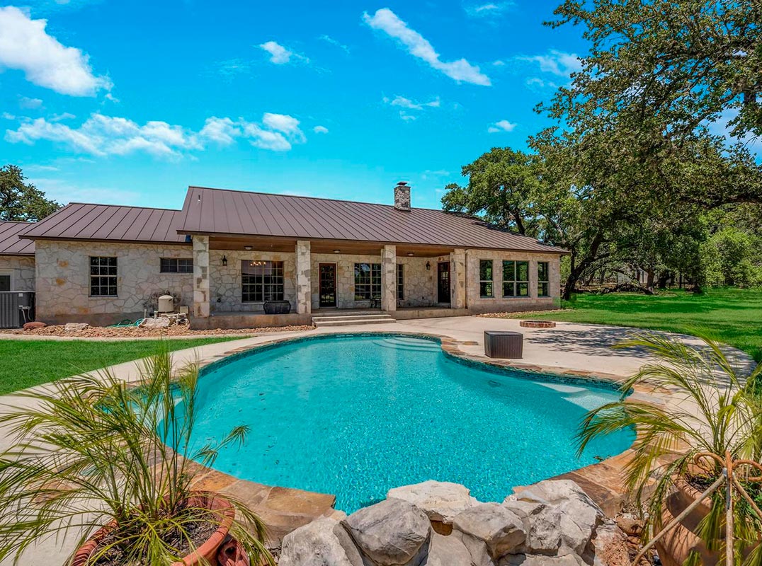 Hill Country Style Shaded By Majestic Oaks