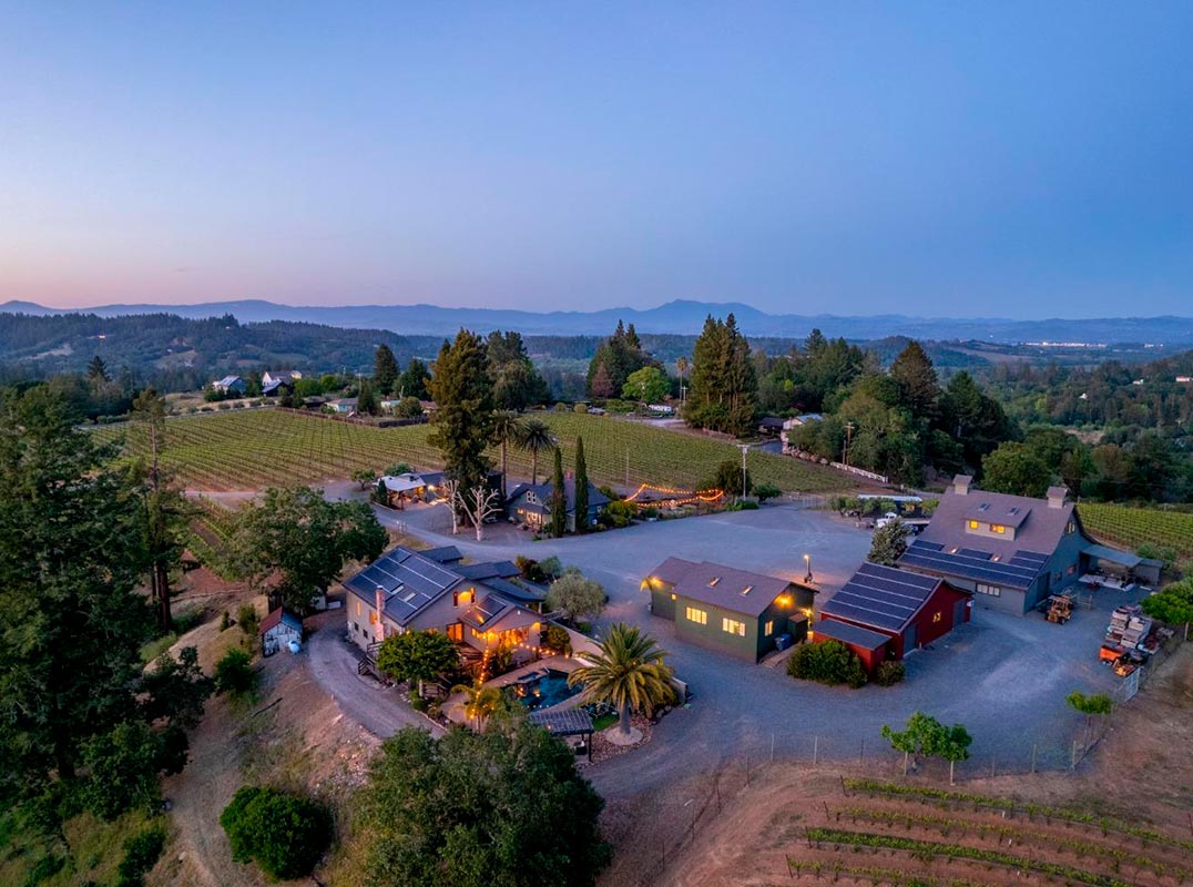 Panoramic views of Mt St Helena