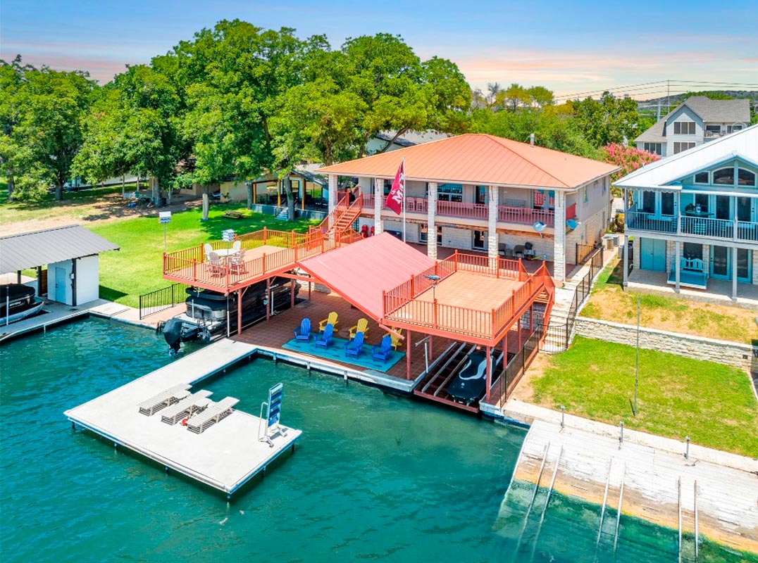 Fabulous Waterfront Retreat On Lake LBJ With Amazing Views