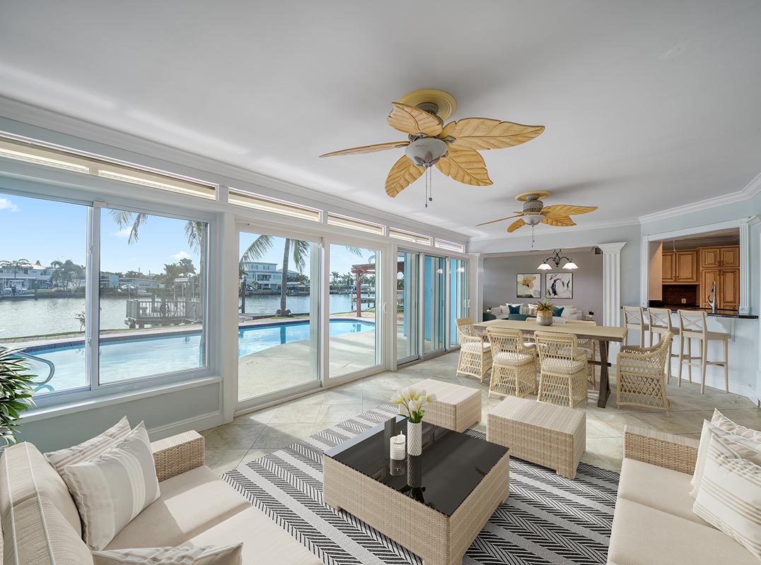 Treasure Island At It’s Optimal… Imagine A Single Level Waterfront Home