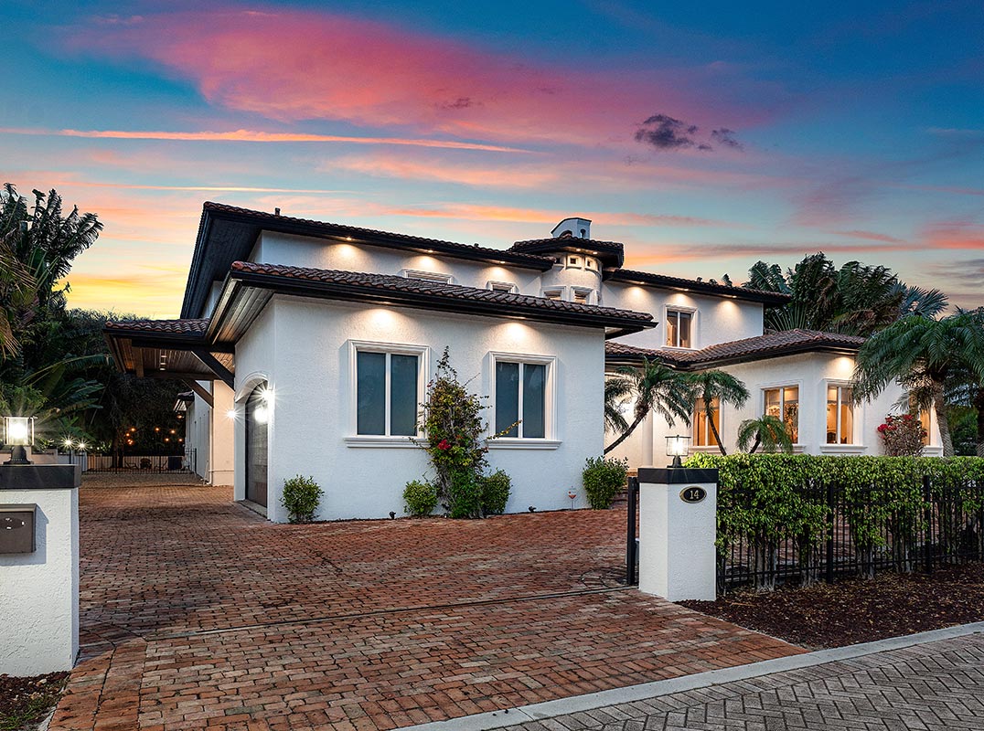 Spectacular Mediterranean-style Estate Steps from the Beach! 