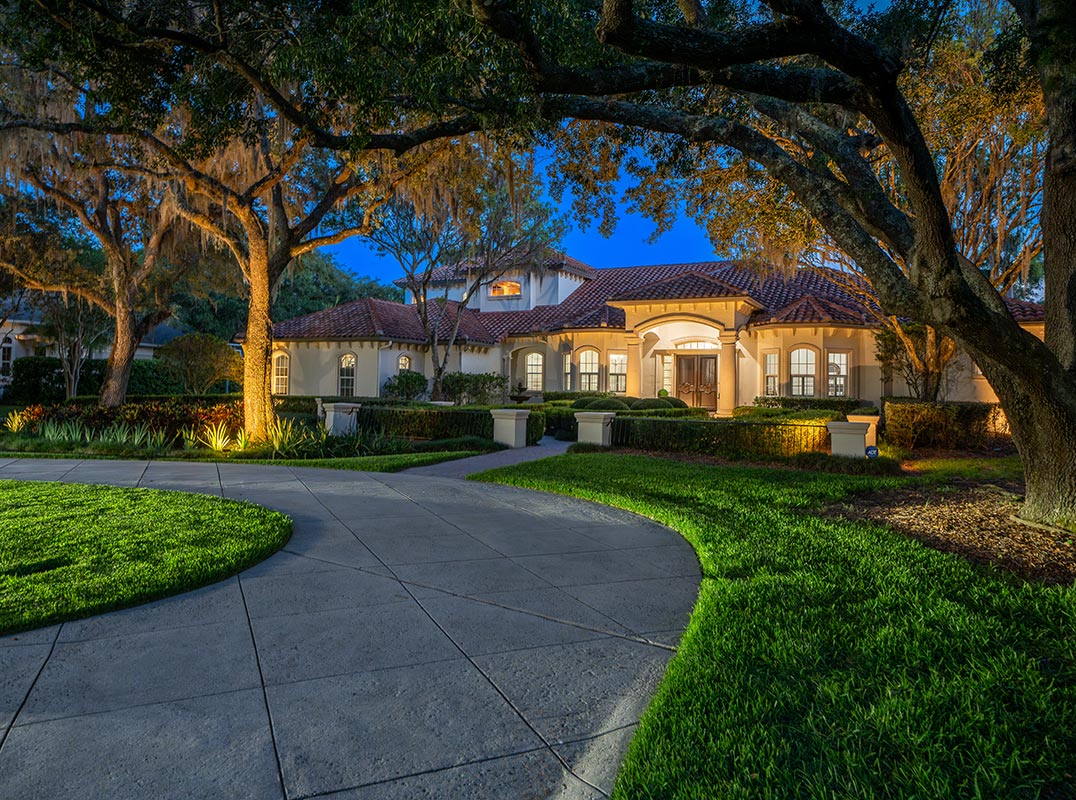 Gated Golf Front Estate With Water & Golf Course Views