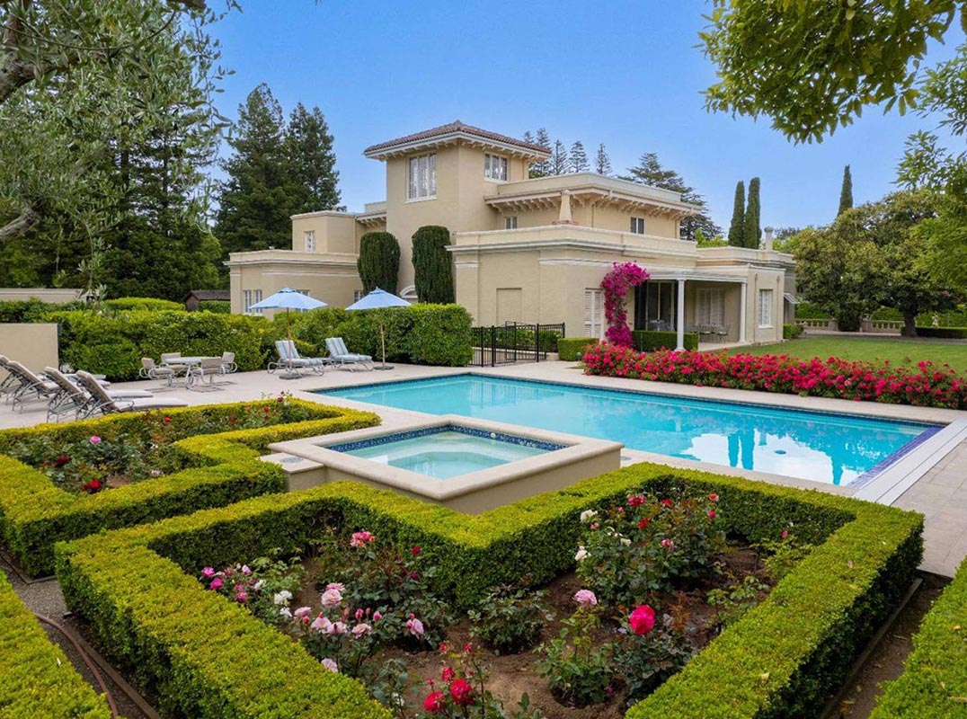 Hillsborough's Iconic Italian Villa Exudes European Elegance
