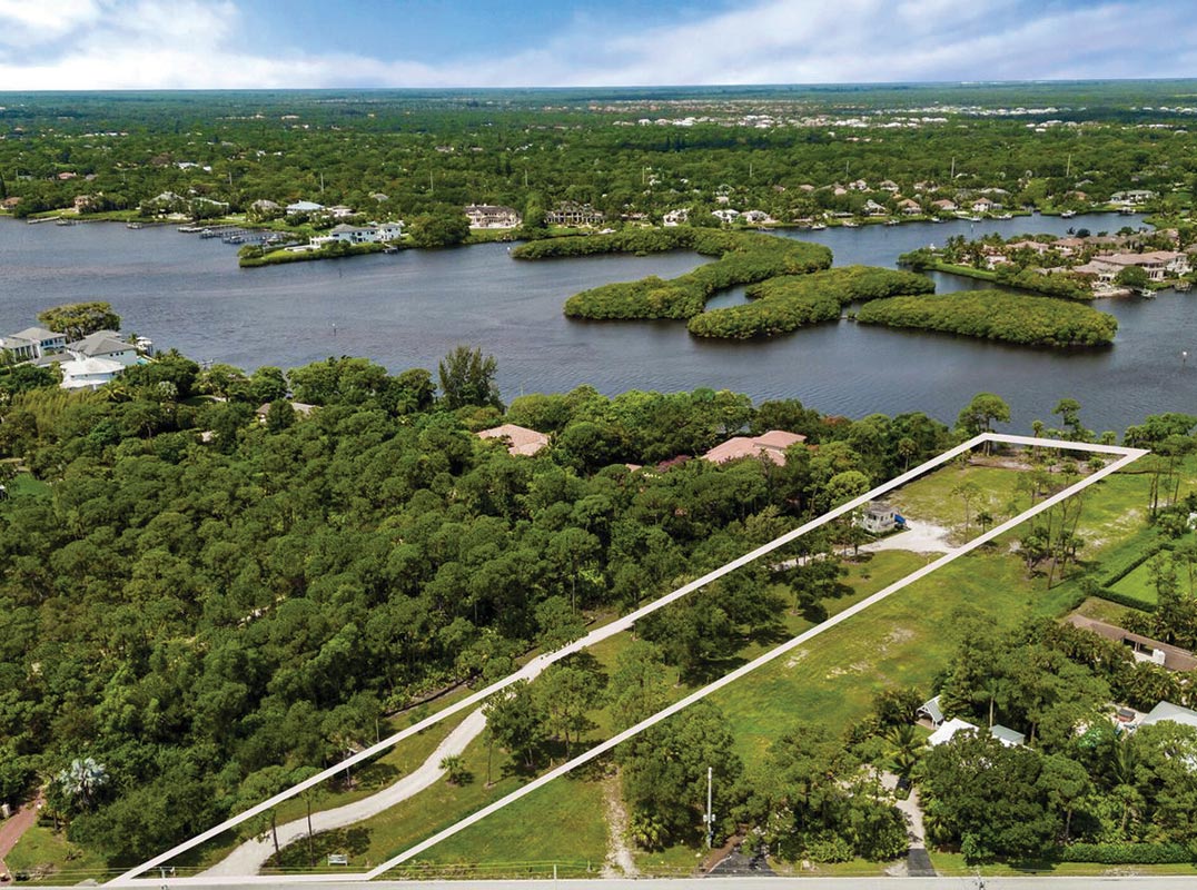 1.88 Acre Property with 128' of Water Frontage on the Scenic Loxahatchee River