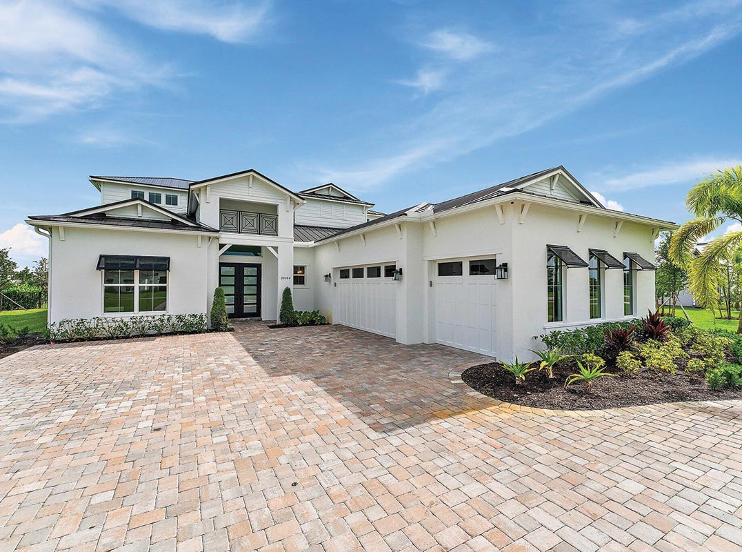 Transitional Coastal Inspired Pool Home
