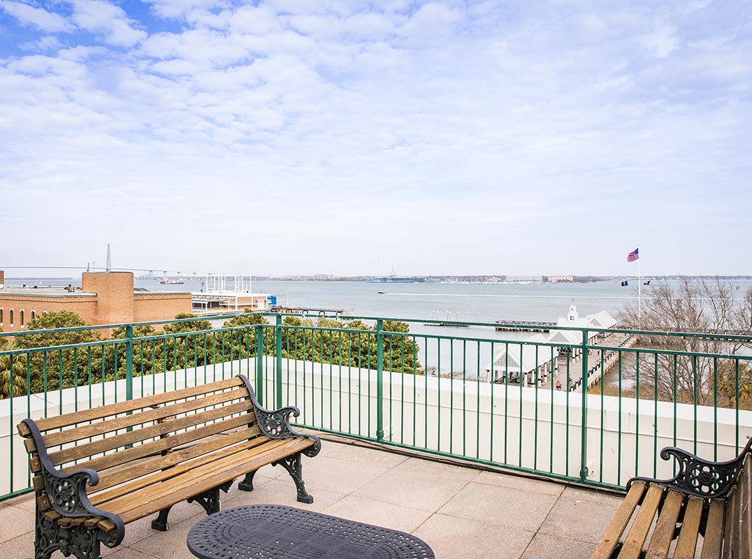 Waterfront Condo in Historic Charleston with Waterfront Views of the Harbor
