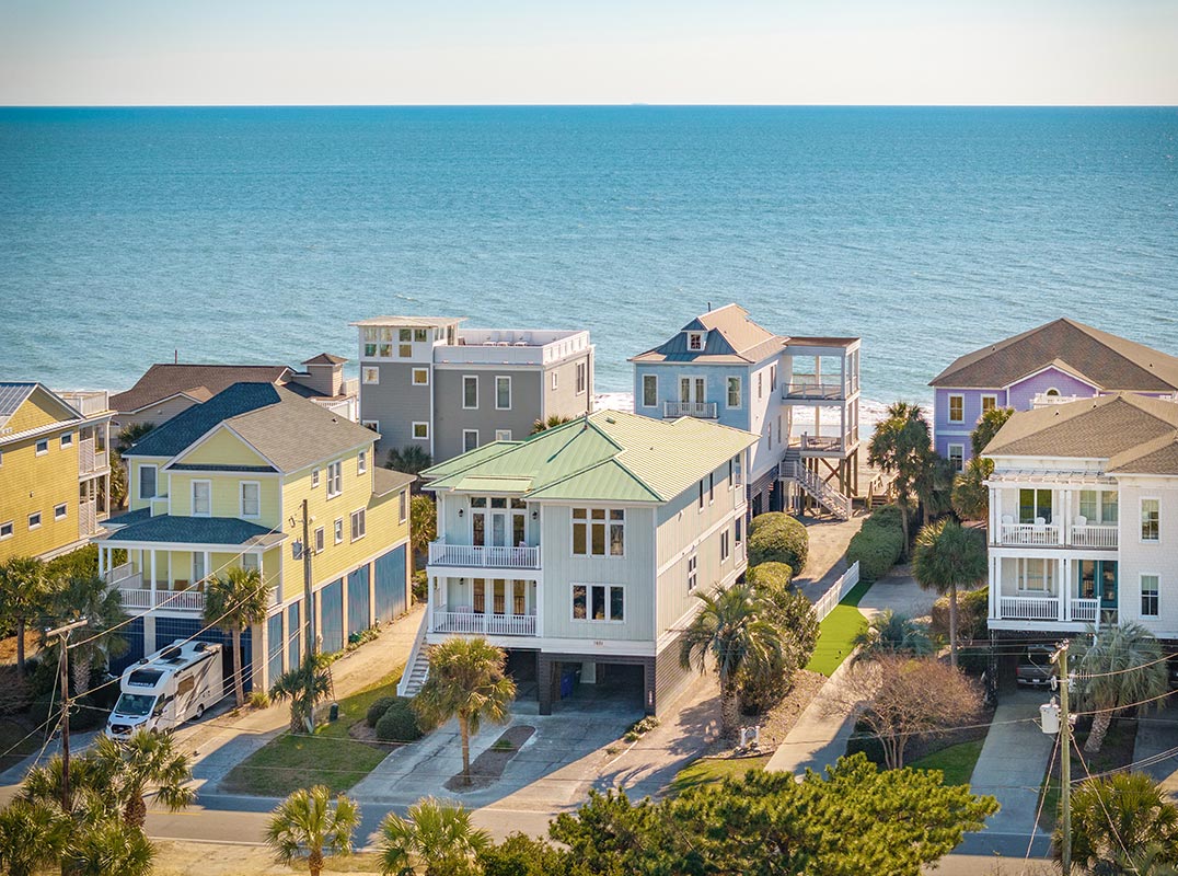 Two Breathtaking Oceanfront Homes on East Folly Shores
