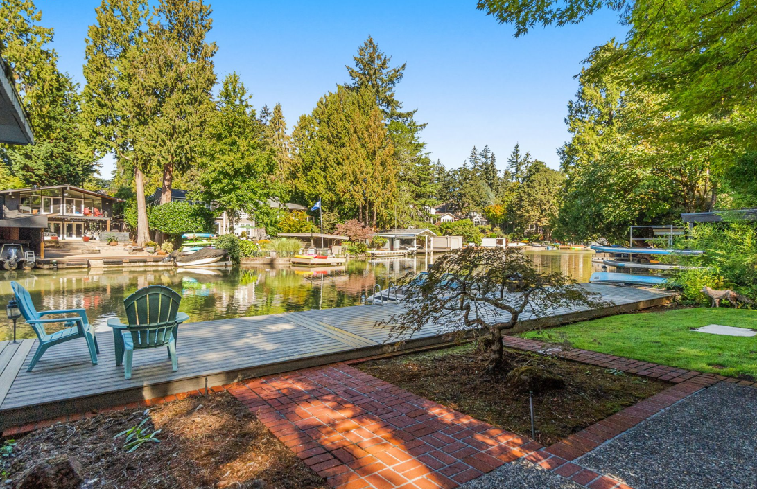 85+ feet of Waterfront Update 1938 home or build your dream Lake home
