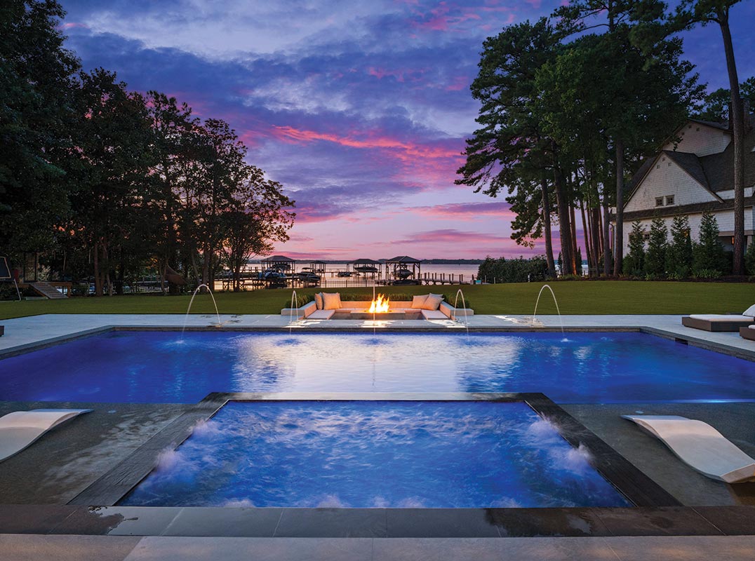 Modern Mediterranean Estate on Lake Norman