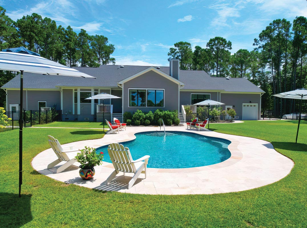 Views of Pool, Garden, Lake, and the Bulls Bay Golf Club