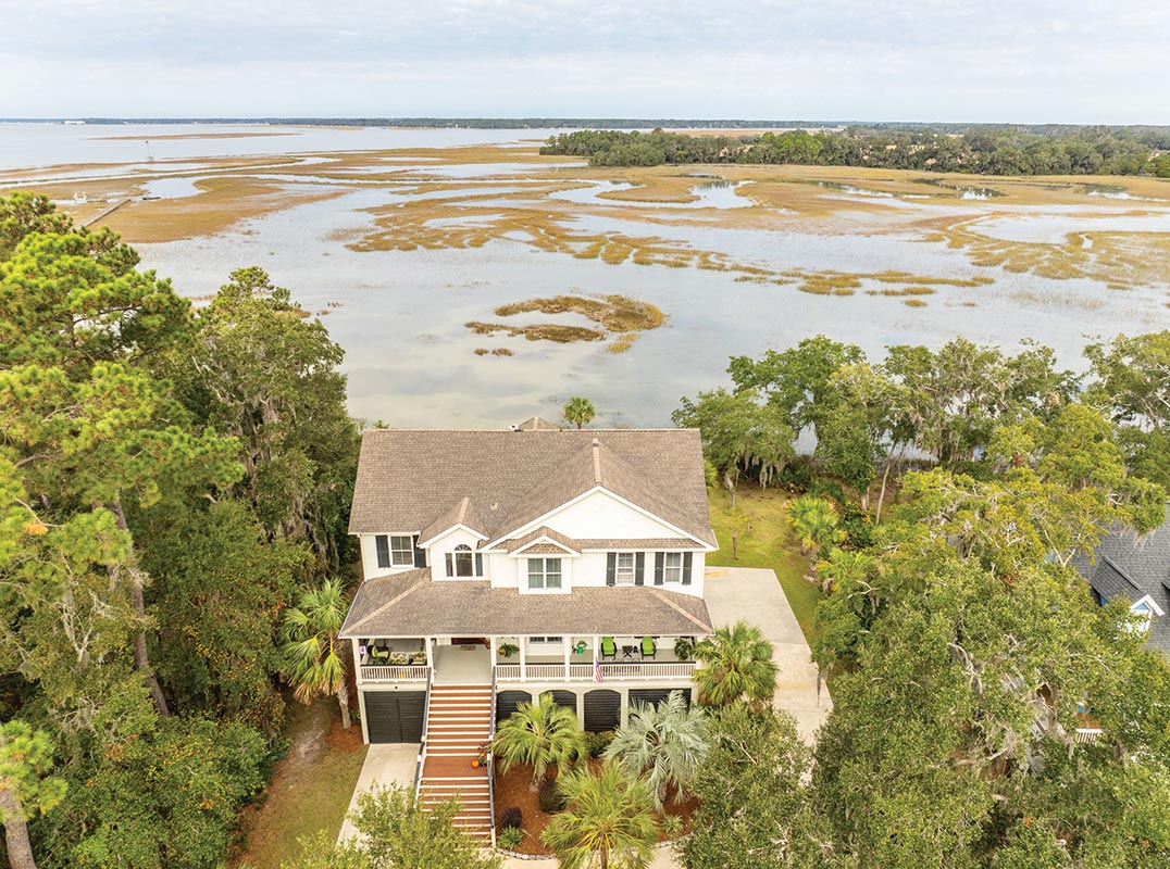 Unobstructed Views of Lowcountry Tidal Creek & Intracoastal Waterway