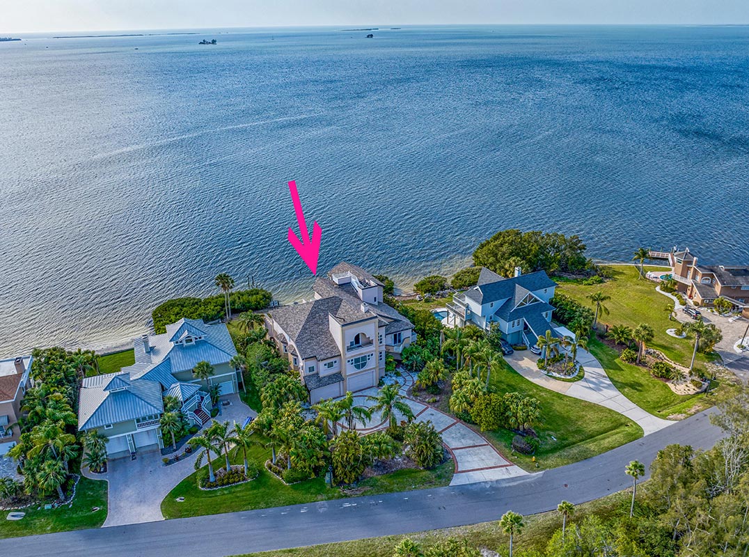 Contemporary Home In Crystal Beach Is A Waterfront Masterpiece