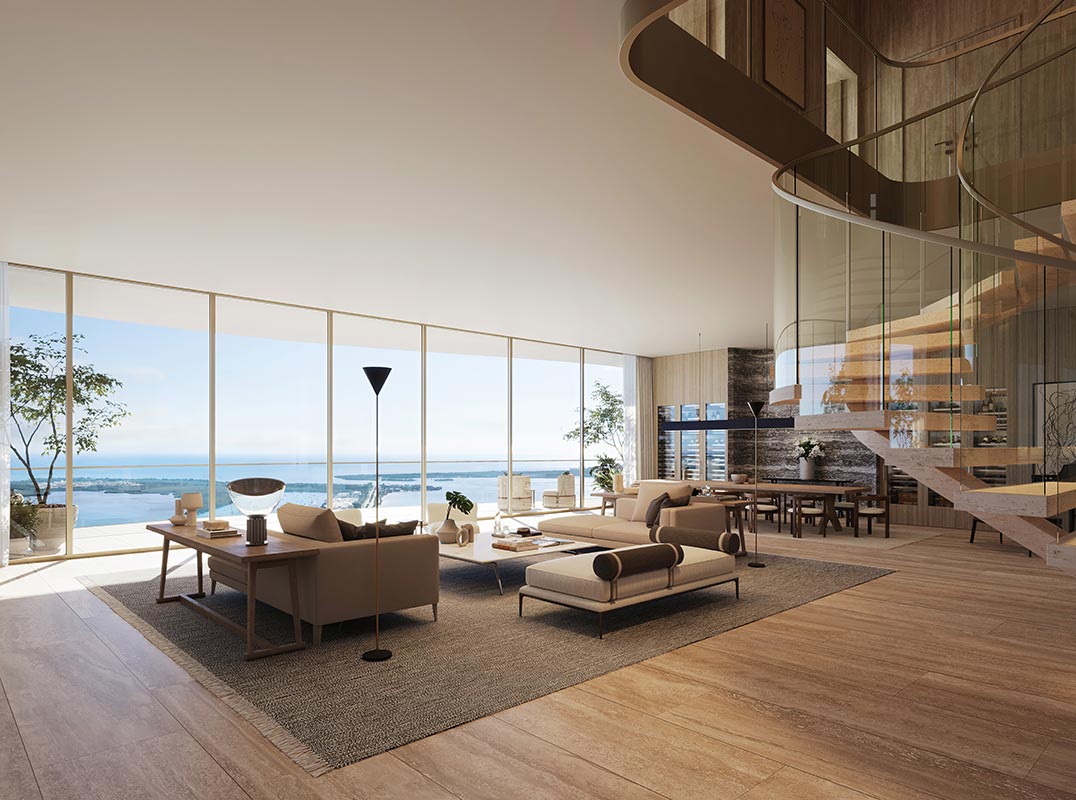 Unparalleled Opportunity to Own a Two-story Masterpiece at 1428 Brickell