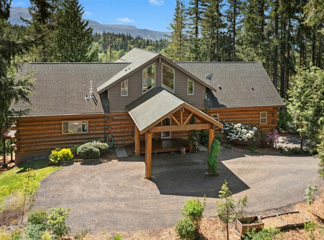 Gated, Private Log Home