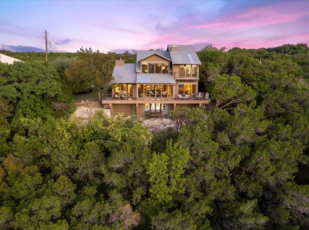 Panoramic view of Lake Austin