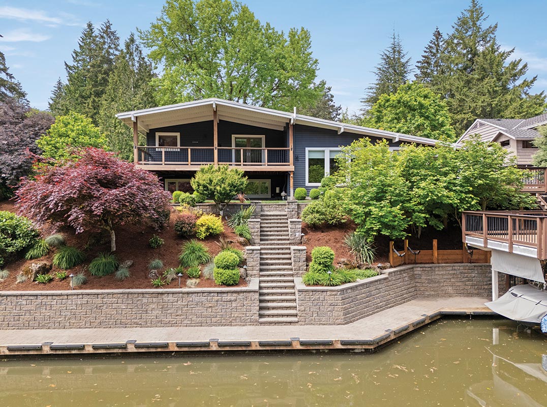Style, Functionality & Timeless Design on Oswego Lake's Main Canal.