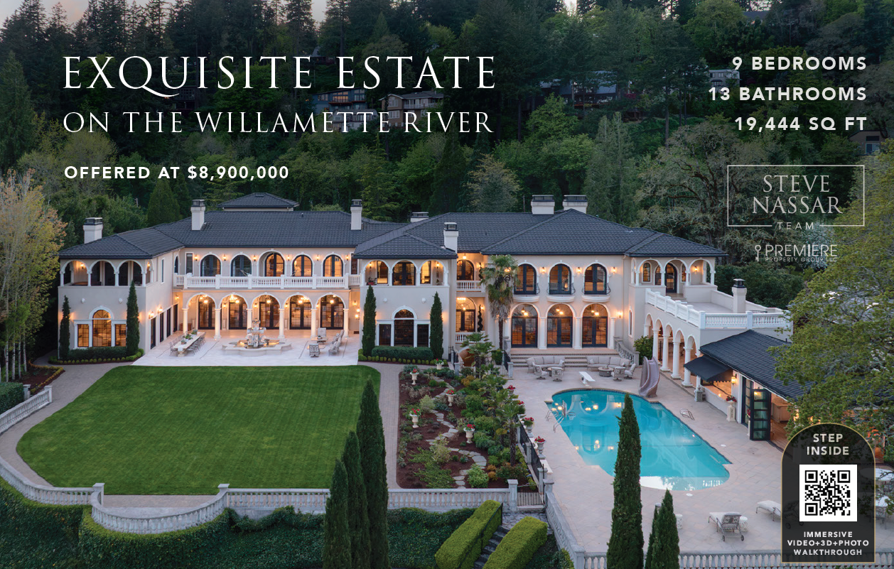 EXQUISITE ESTATE ON THE WILLAMETTE RIVER