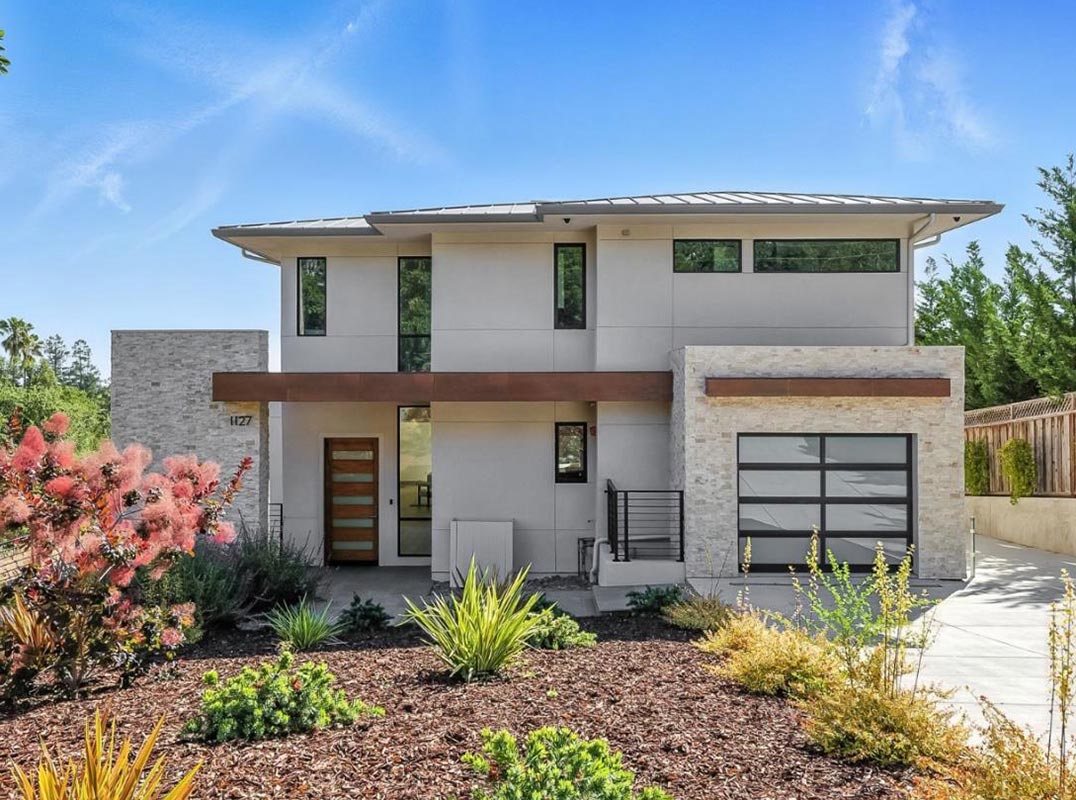 Brand New Sleek Modern Estate with Sweeping Bay Views