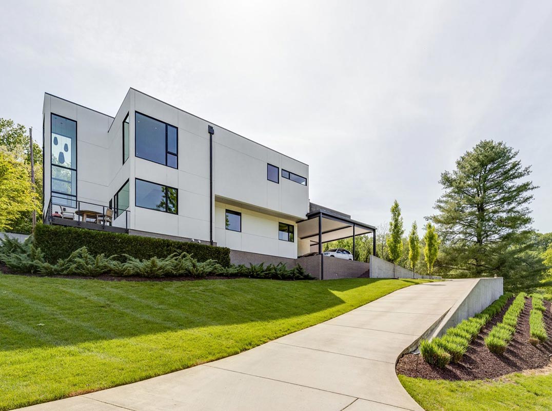 Perched Atop 2 Private acres in West Meade