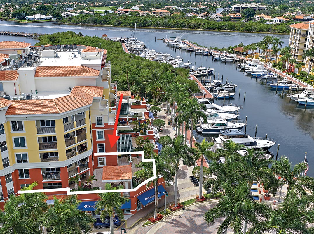 Corner Residence in the Mariner Buildinga at the Jupiter Yacht Club