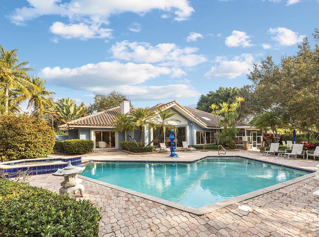 Extraordinarily Private Backyard Setting Overlooking Preserve