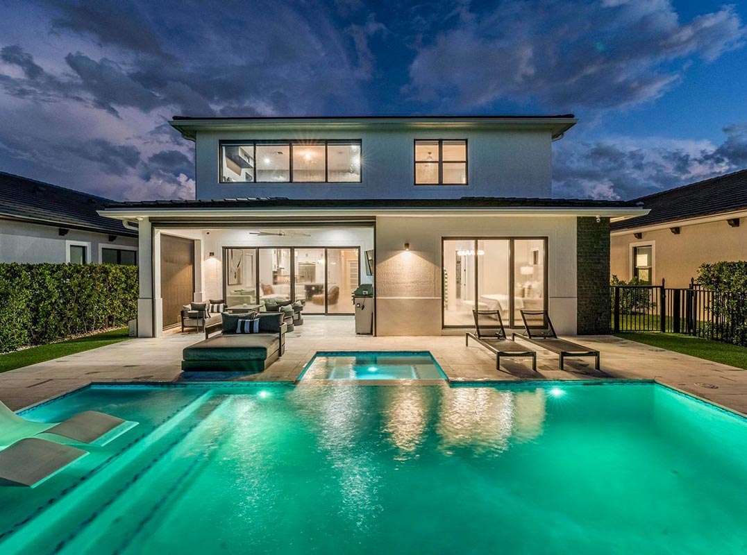 New Construction Lakefront Pool Home 