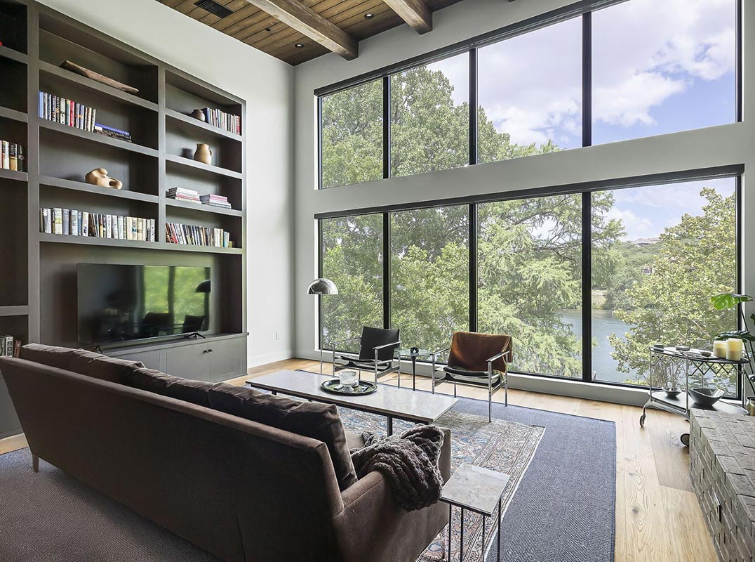 Modern Lake Austin Waterfront with Bold, Refined Design