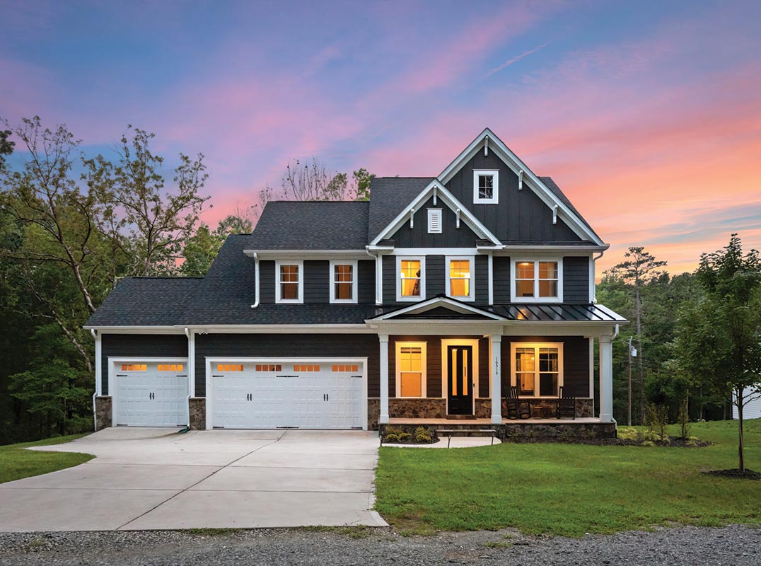 Custom-Built Modern Home Quietly Nestled on .72 Waterfront Acres