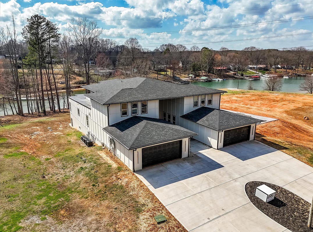 Stunning Modern Lakefront Home on Peaceful Cove with 1100' of Shoreline
