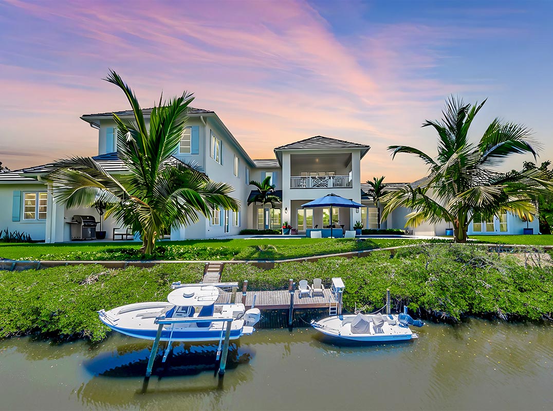 Private ½+ Acre Intracoastal lot in The Esturary