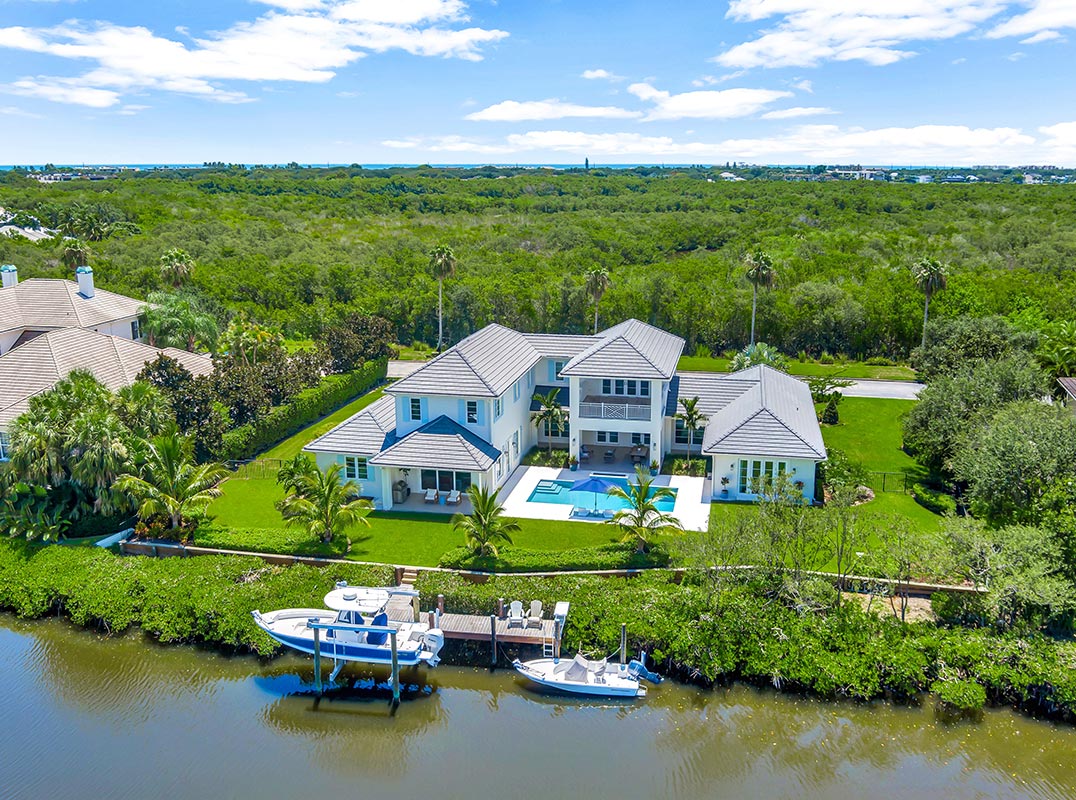 Private ½+ Acre Intracoastal lot in The Esturary