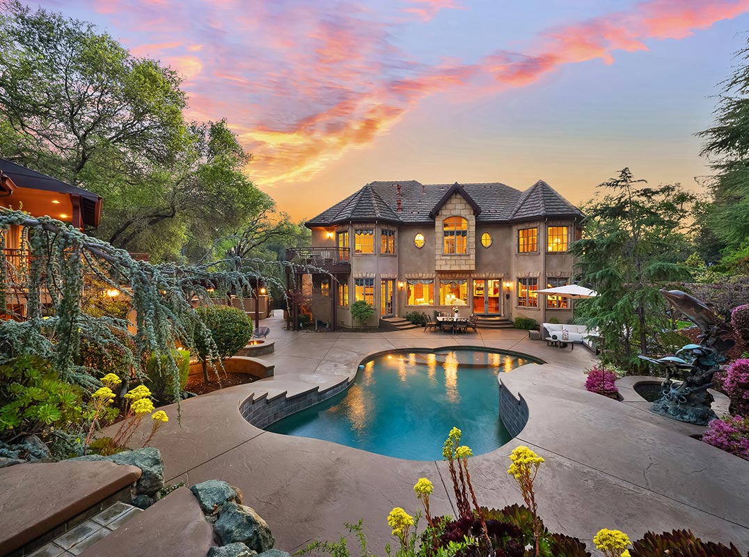 Private Estate Enclave Near The American River --  Hidden Fair Oaks Castle