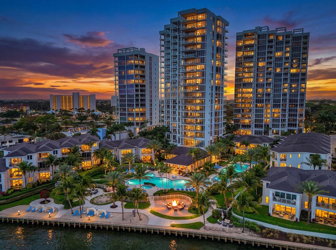 Commanding the 20th Floor of the Iconic Water Club Condominium