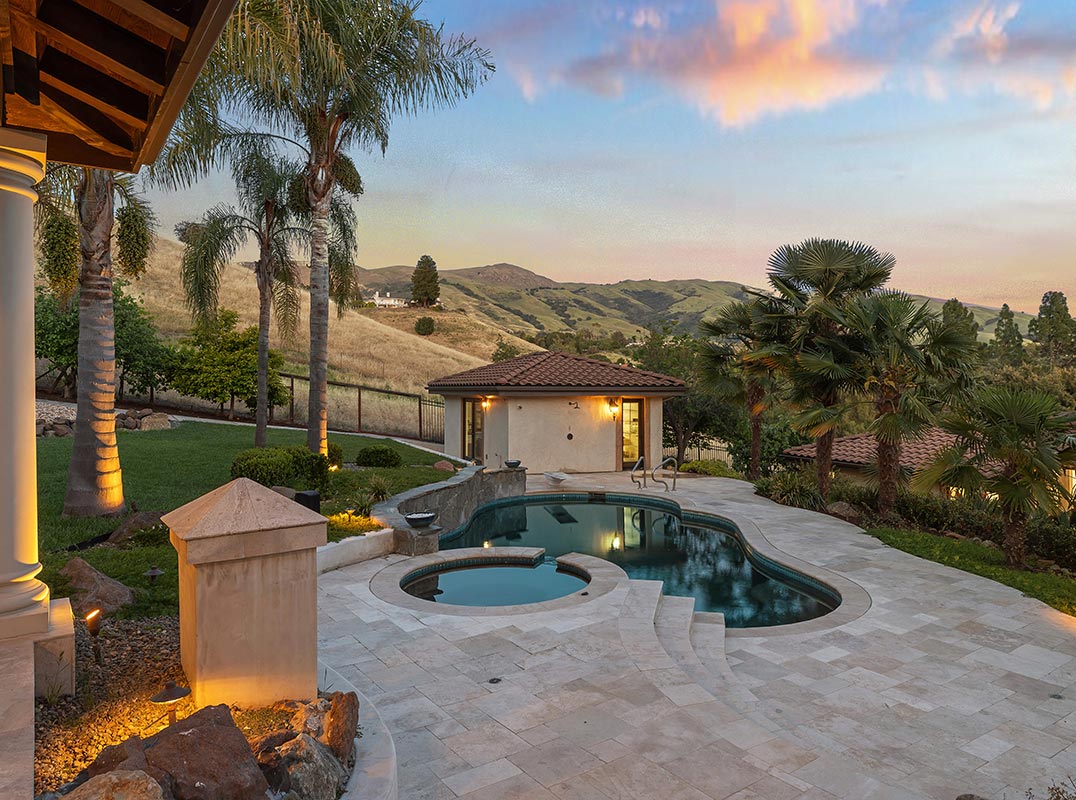Mediterranean Inspired Retreat with 180º Bay Views